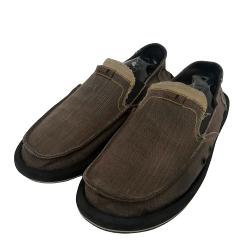 Sanuk Men's Canvas Pick Pocket Slip On Loafer Flat